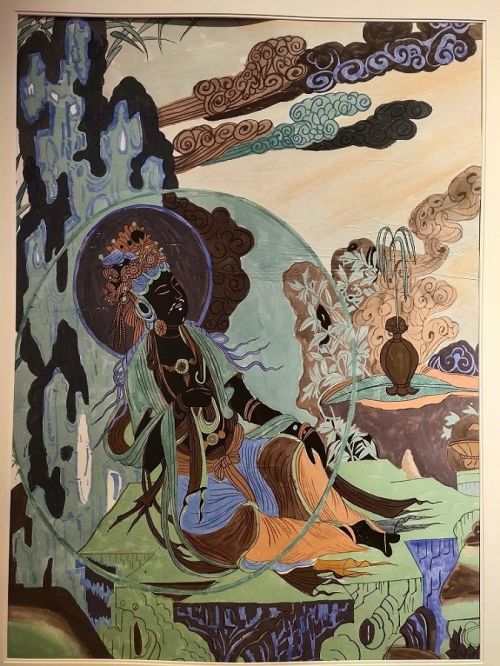 敦煌壁畫(huà)赴約島城 快 藝 起來(lái)為九色鹿上色鳳凰網(wǎng)甘肅 鳳凰網(wǎng)