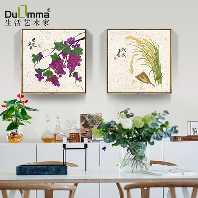 藝術餐廳墻面裝飾畫蔬菜飯廳瓜果 好評好店