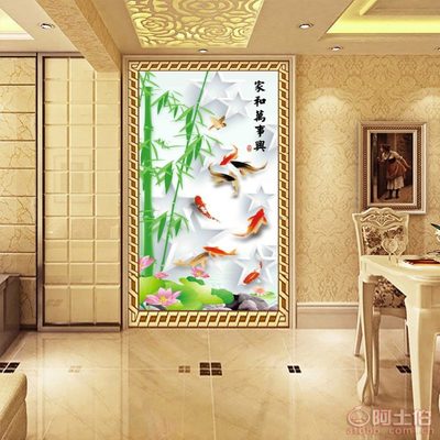 以自然之韻，裝點生活之美——帝尚JM-663大型3D無縫壁畫，為家居注入藝術靈魂